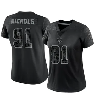 Nike Ronald Ollie Las Vegas Raiders Men's Limited Black Reflective Jersey