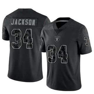 Men's Nike Oakland Raiders 34 Bo Jackson Game Lights Out Black NFL Jersey