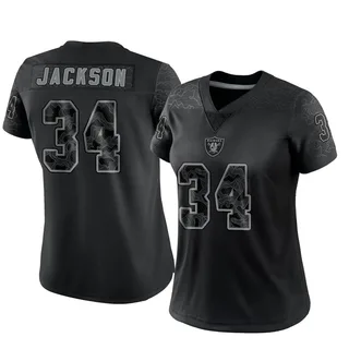 Nike Raiders 34 Bo Jackson Black 2023 F.U.S.E Vapor Limited Men Jersey