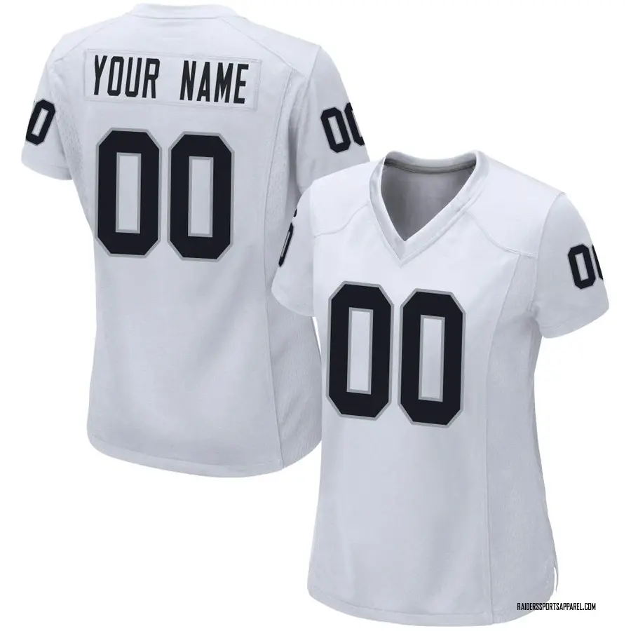 Las Vegas Raiders Nike Women's Custom Game Jersey - White