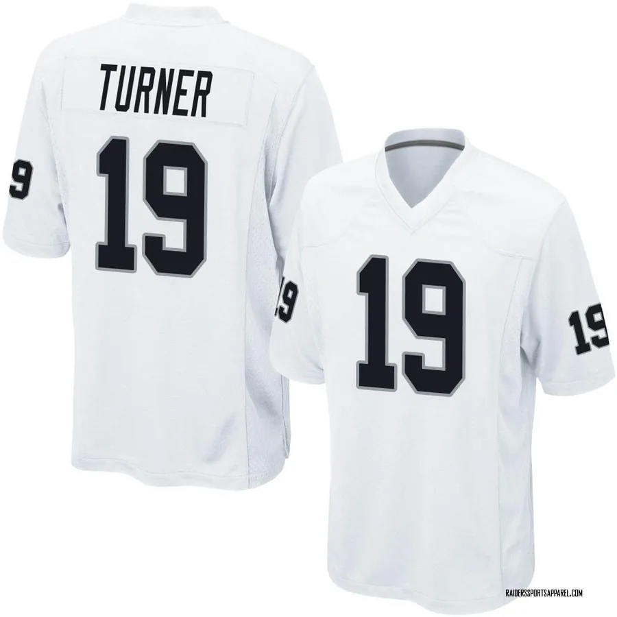 DJ Turner Las Vegas Raiders Men's Black Name & Number Logo T-Shirt 