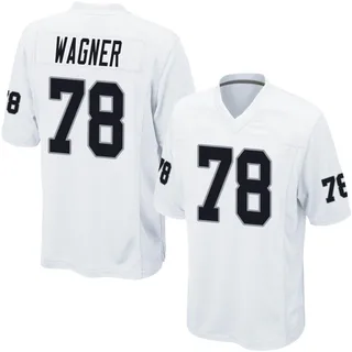 Dalton Wagner Youth Nike White Las Vegas Raiders Team Custom Game Jersey Size: Small