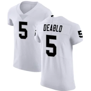 Nike Divine Deablo Las Vegas Raiders Men's Legend White Color Rush Jersey