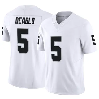 Men's Nike Divine Deablo Black Las Vegas Raiders Player Game Jersey Size: 4XL