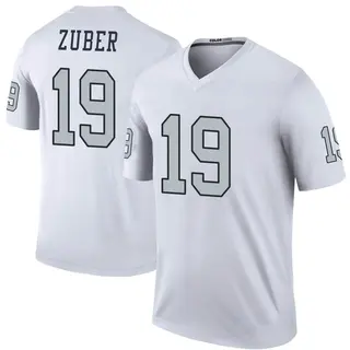 Isaiah Zuber Las Vegas Raiders Men's Name & Number Logo T-Shirt - Ash