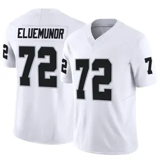 Jermaine Eluemunor Las Vegas Raiders Women's Name & Number Logo Slim Fit T- Shirt - Ash