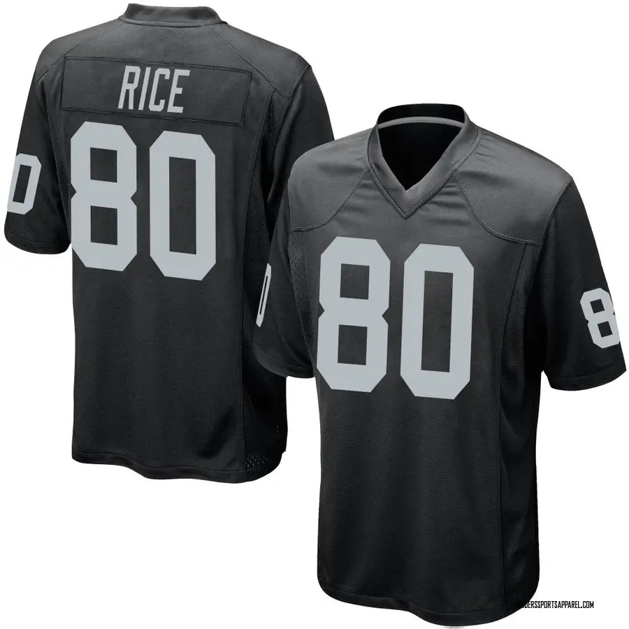 Jerry Rice Las Vegas Raiders Men's Game Team Color Nike Jersey - Black