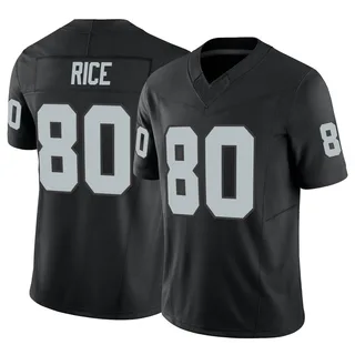 Reebok Jerry Rice Sewn Oakland Raiders #80 Jersey On Field Youth XL / Women  SM