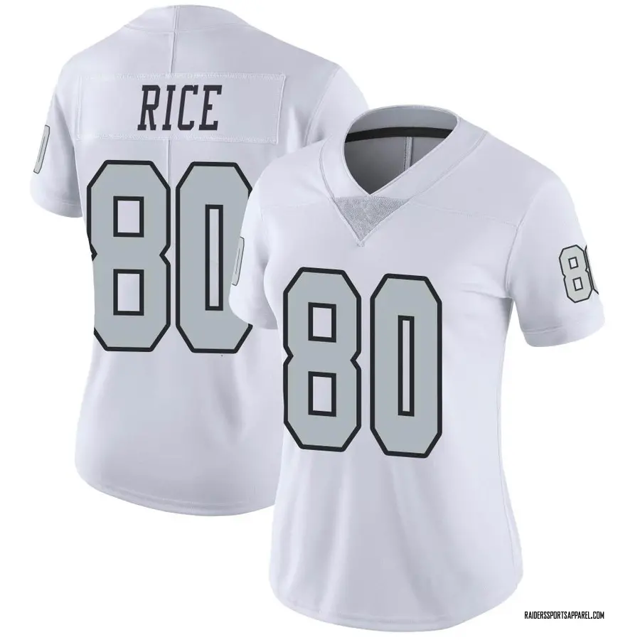 Jerry Rice Las Vegas Raiders Women's Limited Color Rush Nike Jersey - White