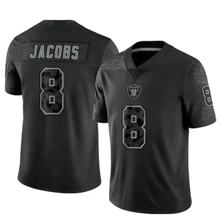 Nike NFL Vegas RAIDERS Jacobs Jersey Black Camo Reflective LIMITED