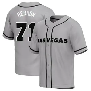 Justin Herron Las Vegas Raiders Men's Legend White Color Rush T-Shirt