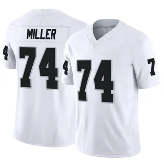 #74 Kolton Miller Jersey Oakland Raiders White Limited Vapor Untouchable