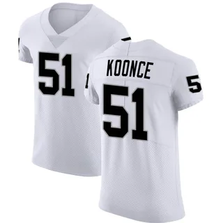 Malcolm Koonce Men's Nike White Las Vegas Raiders Custom Game Jersey Size: Extra Large