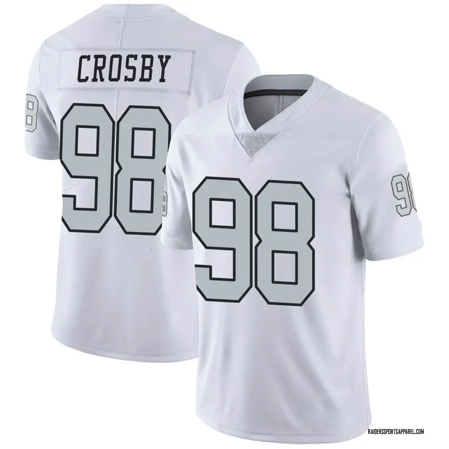 Men's Maxx Crosby Las Vegas Raiders No.98 Legend Color Rush Jersey - White