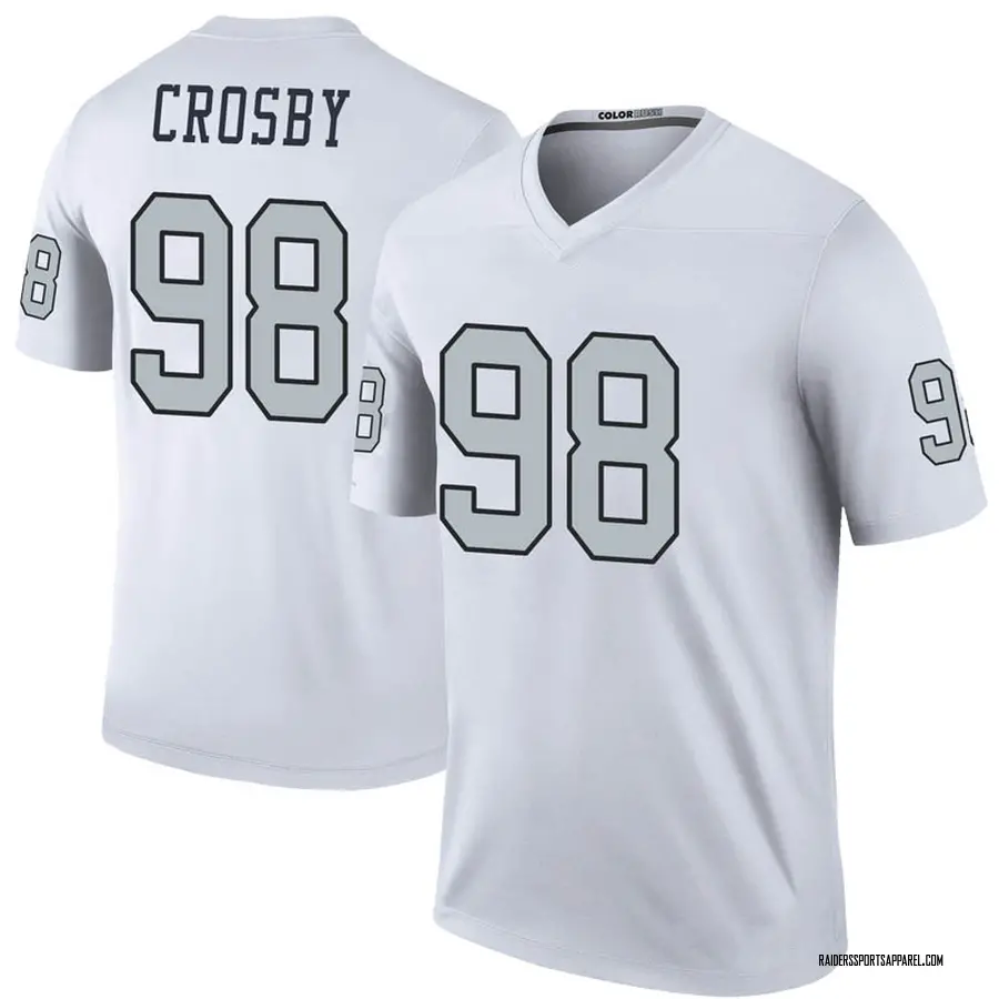 Men's Las Vegas Raiders Maxx Crosby Nike Black RFLCTV Limited Jersey