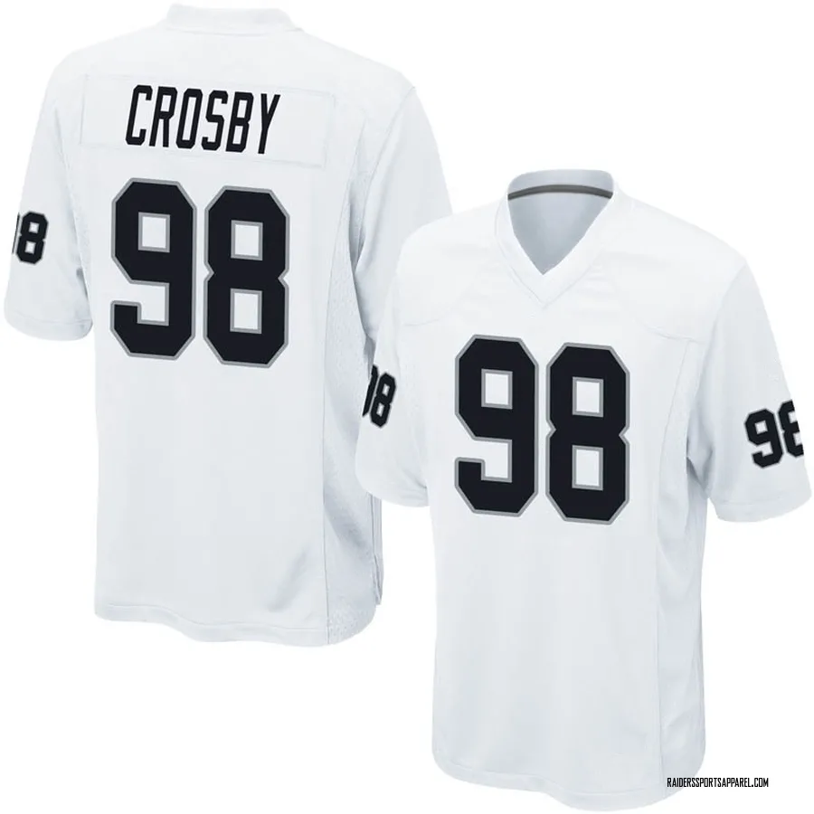 Maxx Crosby Las Vegas Raiders Nike Youth Game Jersey - White