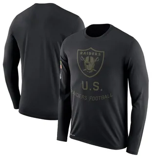 Las Vegas Raiders Nike 2022 Salute To Service Long Sleeve T-Shirt - Olive