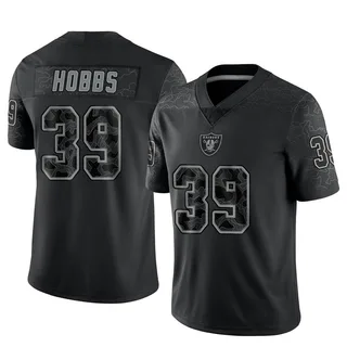 Nate Hobbs Men's Nike White Las Vegas Raiders Custom Game Jersey Size: Small