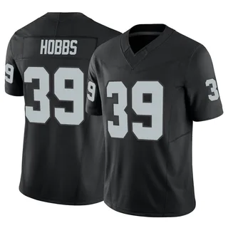 Nate Hobbs Men's Nike White Las Vegas Raiders Custom Game Jersey Size: Small