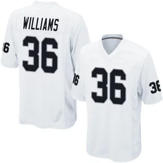 Rayshad Williams Las Vegas Raiders Men's Game Nike Jersey - White