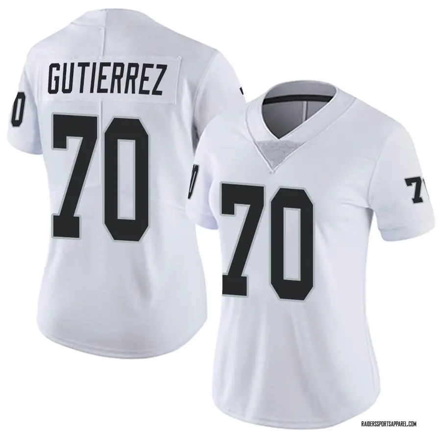 Sebastian Gutierrez Las Vegas Raiders Men's Elite Vapor Untouchable Nike  Jersey - White