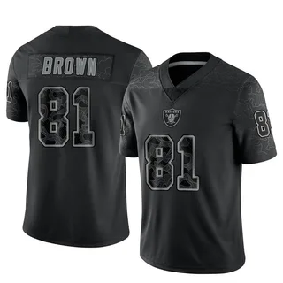 Men's Las Vegas Raiders Tim Brown Mitchell & Ness Black Retired