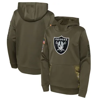 Nike Las Vegas Raiders Women's Black 2020 Salute to Service Performance  Pullover Hoodie